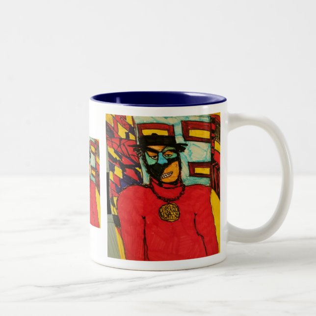 Caneca De Café Em Dois Tons guarda-costas tinta (Direita)