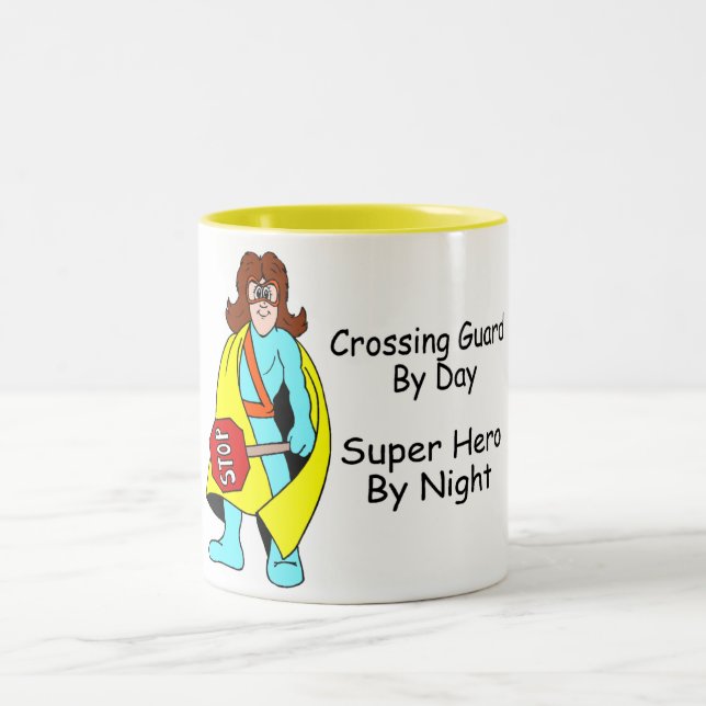 Caneca De Café Em Dois Tons Guarda de cruzamento super (Centro)