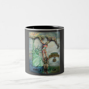 CANECA DE CAFÉ EM DOIS TONS GUARDAS FLORESTAIS DO EXÉRCITO