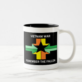 CANECA DE CAFÉ EM DOIS TONS GUERRA DO VIETNAME - RECORDE CAÍDO