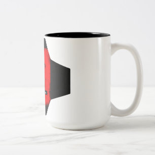 Caneca De Café Em Dois Tons GUERRAS DE CAMPO Equipe de futebol herdada