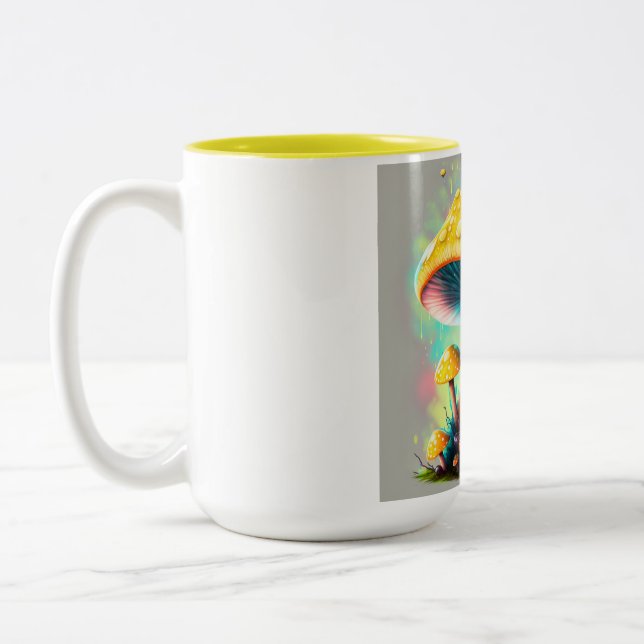 Caneca De Café Em Dois Tons Guessowii Amanita Muscaria Mug (Esquerda)