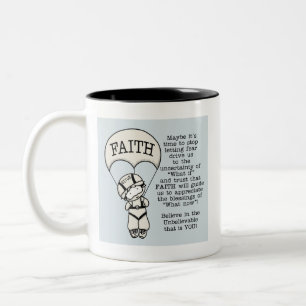 Caneca De Café Em Dois Tons Guia Faith Will