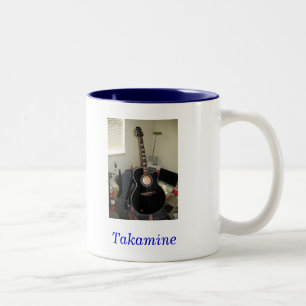 Caneca De Café Em Dois Tons Guitarra de Takamine (caneca do 2-Tom)