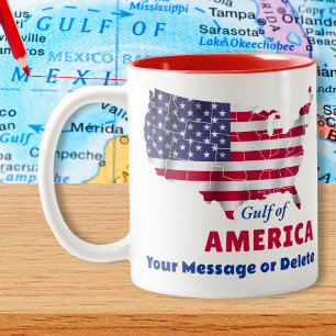 Caneca De Café Em Dois Tons GULF of AMERICA MUG, Escolha Estilo, Tamanho, Cor