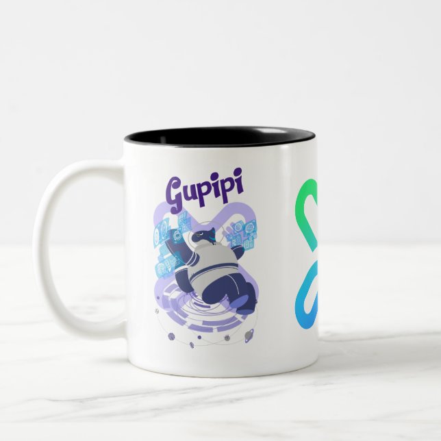 Caneca De Café Em Dois Tons Gupipi coffee cup (Esquerda)