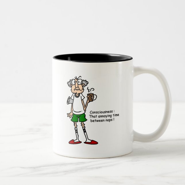 Caneca De Café Em Dois Tons Gus nas camisetas e presentes de Nápoles (Direita)