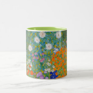 Caneca De Café Em Dois Tons Gustav Klimt - Jardim Flor
