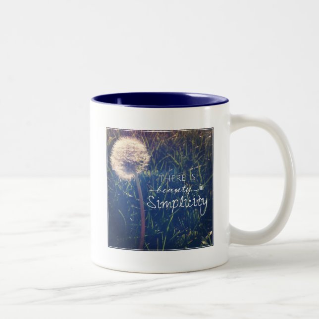 Caneca De Café Em Dois Tons Há uma beleza na simplicidade (Direita)