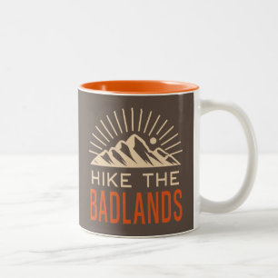 Caneca De Café Em Dois Tons Hackeou O Sunburst De Badlands