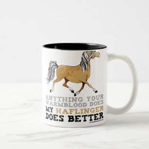 Caneca De Café Em Dois Tons Haflingers fazem melhor