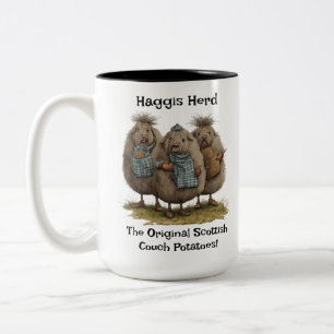 Caneca De Café Em Dois Tons Haggis Herd Mug