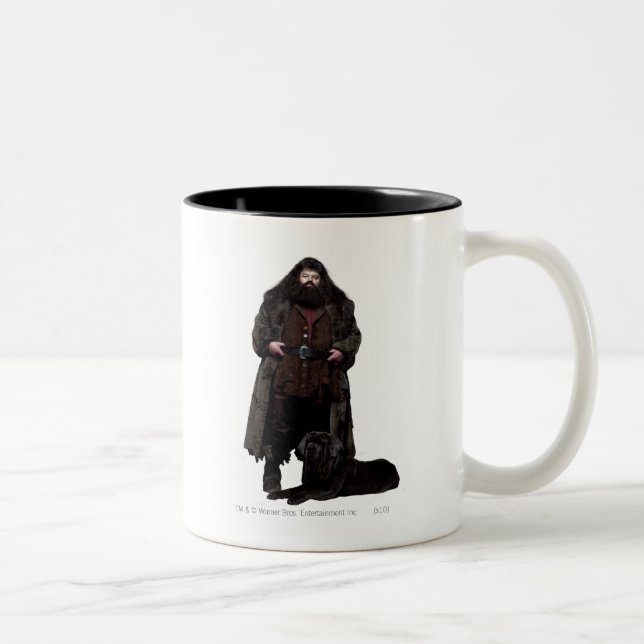 Caneca De Café Em Dois Tons Hagrid e Cão (Direita)