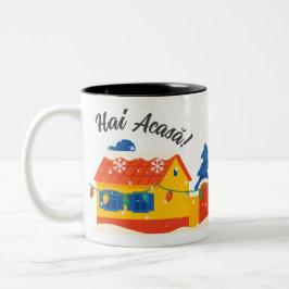Caneca De Café Em Dois Tons Hai Acasă Aldeia de Férias Nevada Romena