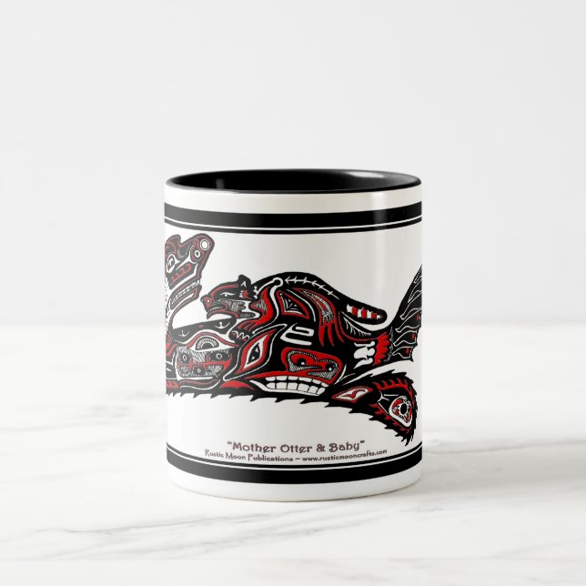 CANECA DE CAFÉ EM DOIS TONS "HAIDA SPIRIT" (Centro)