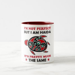Caneca De Café Em Dois Tons Haida Turtle Haida Prioridade Nativa