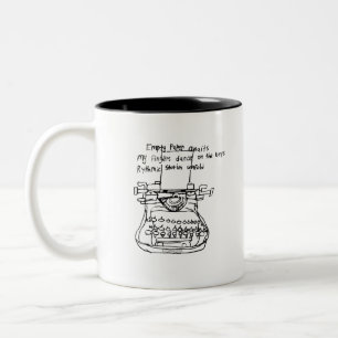 Caneca De Café Em Dois Tons Haiku