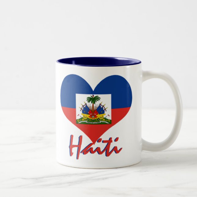 Caneca De Café Em Dois Tons Haiti (Direita)
