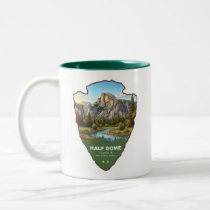 Caneca De Café Em Dois Tons Half Dome Parque Nacional de Yosemite Arrowhead