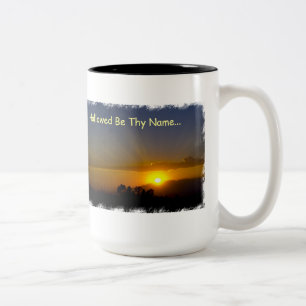 Caneca De Café Em Dois Tons Hallowed seja Thy nome
