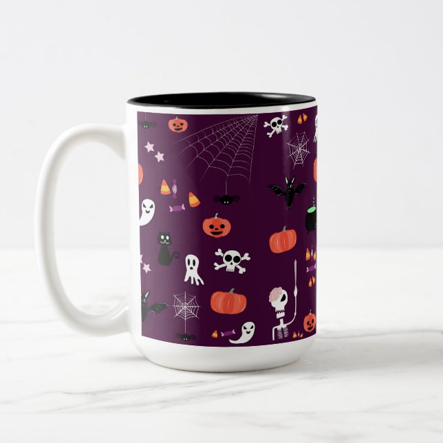 Caneca De Café Em Dois Tons Halloween (Esquerda)
