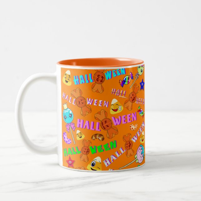 Caneca De Café Em Dois Tons Halloween (Esquerda)