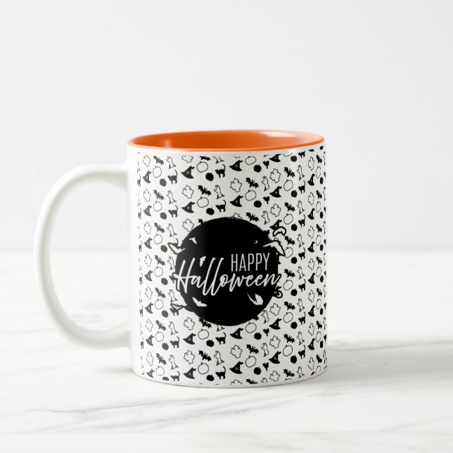 Caneca De Café Em Dois Tons Halloween  (Esquerda)