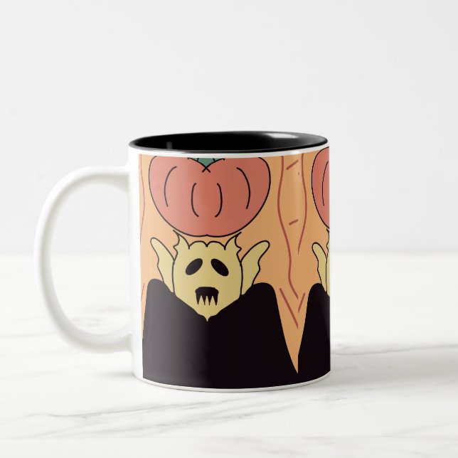 Caneca De Café Em Dois Tons Halloween  (Esquerda)