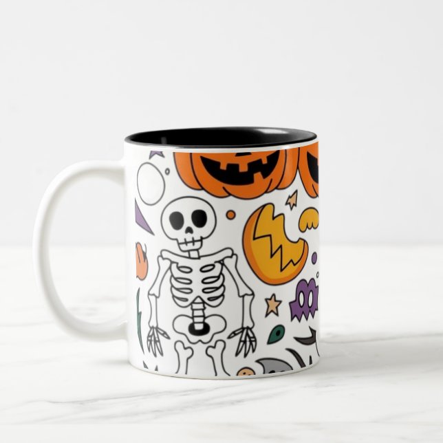 Caneca De Café Em Dois Tons Halloween 2024 (Esquerda)