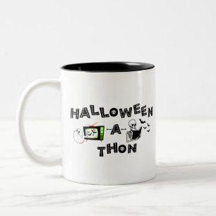 Caneca De Café Em Dois Tons Halloween-a-thon 2 Sided Mug