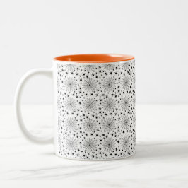 Caneca De Café Em Dois Tons Halloween com aranhas