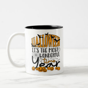 Caneca De Café Em Dois Tons Halloween É a época mais maravilhosa do ano