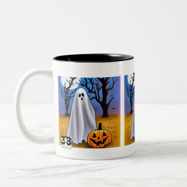 Caneca De Café Em Dois Tons Halloween Ghost (Esquerda)