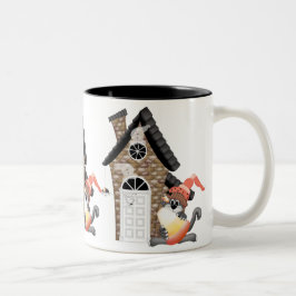 Caneca De Café Em Dois Tons Halloween Ghosts