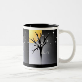 Caneca De Café Em Dois Tons Halloween Ghosts