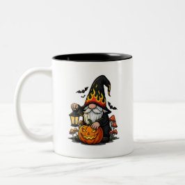 Caneca De Café Em Dois Tons Halloween Gnome Coffee Mug