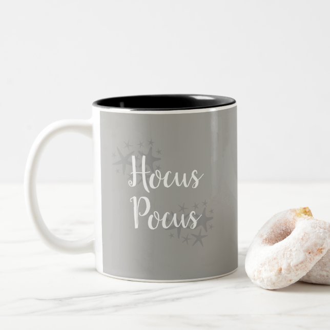 Caneca De Café Em Dois Tons Halloween Hocus Pocus Starfish Pattern Mug (Com Donut)