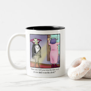 Caneca De Café Em Dois Tons Halloween Humor Mug "Spectickles"