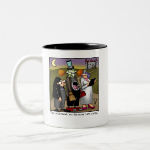 Caneca De Café Em Dois Tons Halloween Humor Mug "Spectickles"