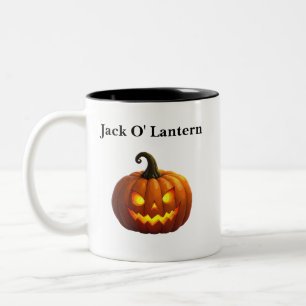 Caneca De Café Em Dois Tons Halloween Jack O' Lantern Mug