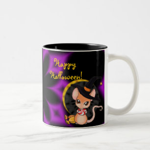 Caneca De Café Em Dois Tons Halloween Mouse Mug