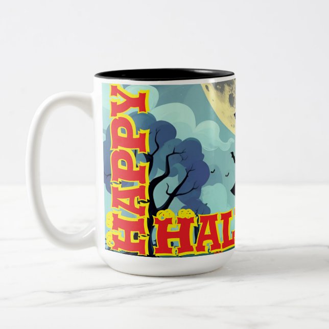 Caneca De Café Em Dois Tons Halloween Mug (Esquerda)