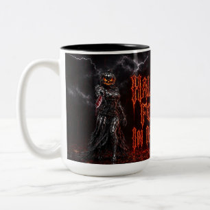 Caneca De Café Em Dois Tons Halloween Para Sempre No Meu Coração Abóbora Gótic