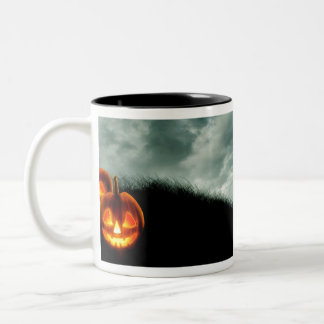 Caneca De Café Em Dois Tons Halloween Pumpkins