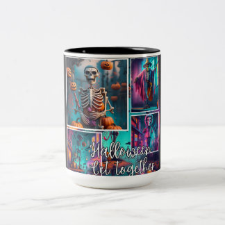Caneca De Café Em Dois Tons Halloween se junta