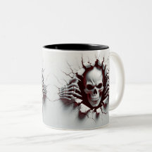 Halloween Skeleton 3D Mug