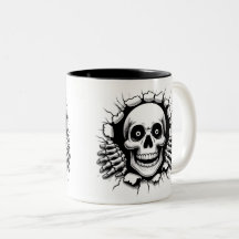 Halloween Skeleton 3D Mug