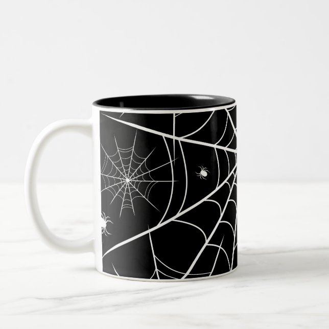 Caneca De Café Em Dois Tons Halloween Spider Web (Esquerda)