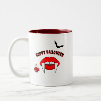 Caneca De Café Em Dois Tons Halloween Vampire Mug