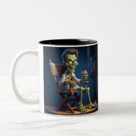 CANECA DE CAFÉ EM DOIS TONS HALLOWEGHOST ZOMBIE SCARY MUG